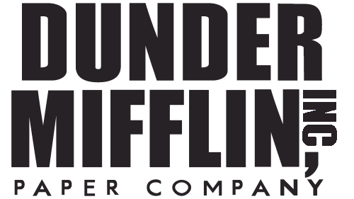 Dunder Mifflin Inc, Paper Company logo