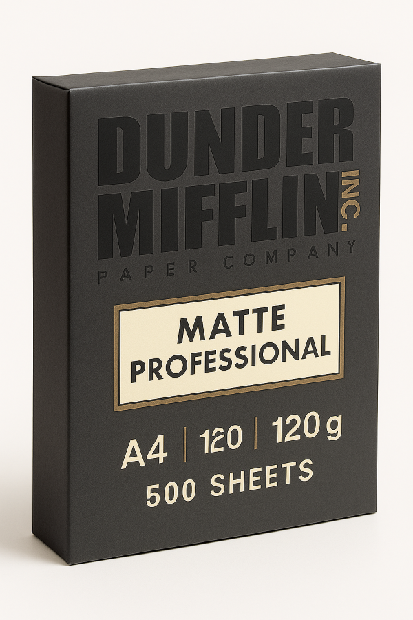 A ream of 500 sheets of smooth matte finish paper ideal for professional documents.